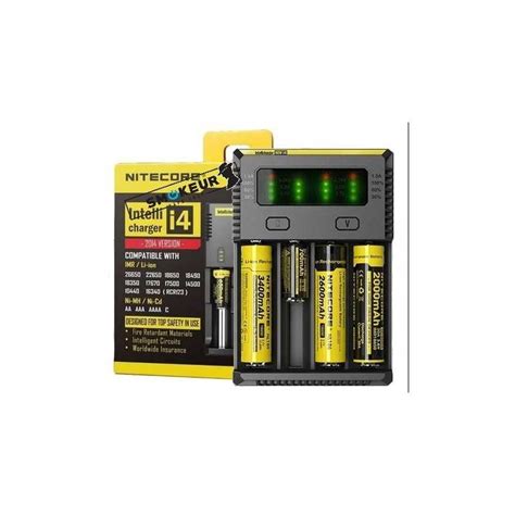 Chargeur Intelligent Nitecore New I Pour Accus De E Cig