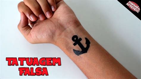 Como fazer Tatuagem falsa Realista e fácil YouTube