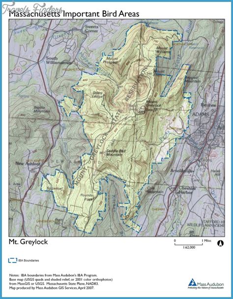 Mt Greylock Hiking Trails Map - TravelsFinders.Com