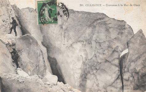 Chamonix Mont Blanc Chamonix Crevasses La Mer De Glace Carte