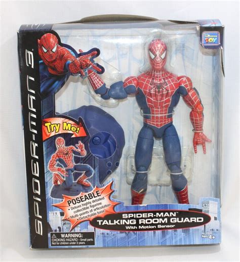 New Thinkway Toy Spider Man Spider Man Talking Room Guard Motion