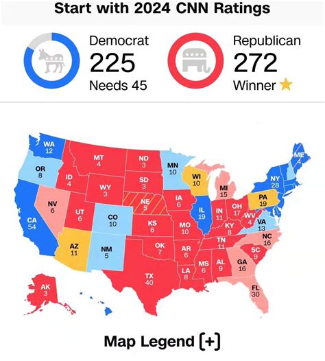 Thepatriotlight Cnn Releases First Electoral College Projection For 2024 Election