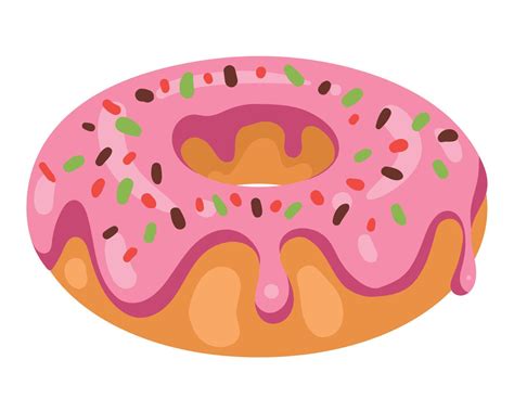 donut with sprinkles 12014524 Vector Art at Vecteezy