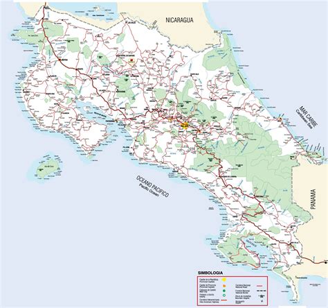 Free Printable Map Of Costa Rica | Free Printable