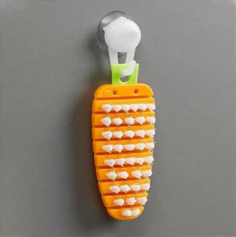 Carrot Shape Vegetable BPA Free Vegetable Scrubber Non Toxic Fruit Brush at Rs 42.72/piece ...