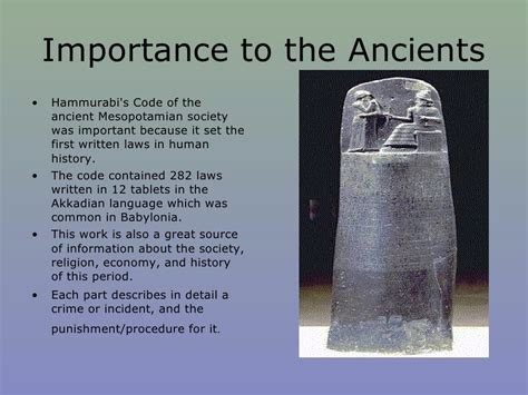 Hammurabis Code Of Laws Powerpoint