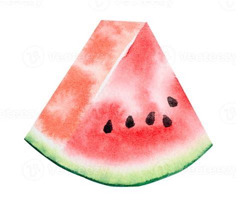 Watermelon Slice Watercolor 21391235 Png