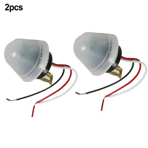 2x Dcac 12v Waterproof Auto On Off Street Light Photocell Switch