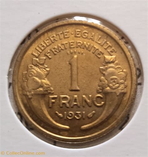 1 Franc Morlon 1931 Essai Coins World France Grade SPL