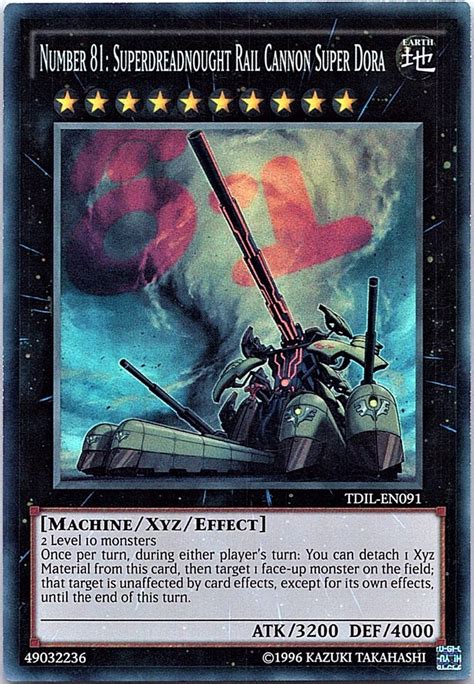 Yugioh Number 81 Superdreadnought Rail Cannon Super Dora 9900 En