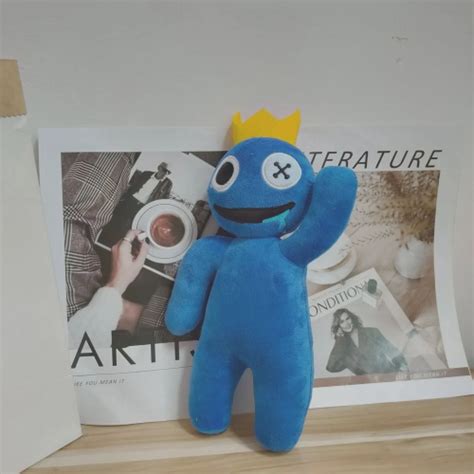 Boneco Blue Babão Rainbow Friends Jogo Roblox Azul Pelúcia em Promoção