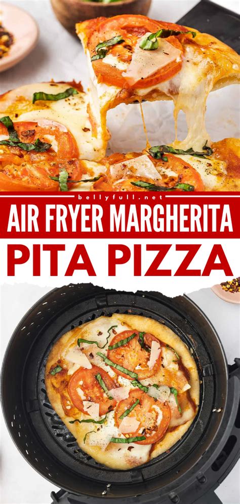 Air Fryer Margherita Pita Pizza