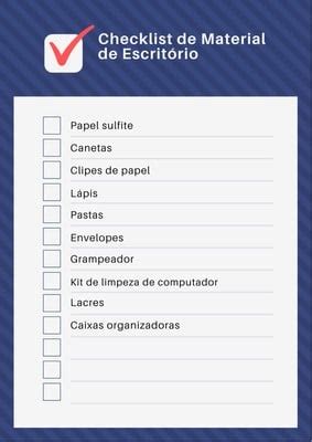 Modelos de checklists gratuitos e customizáveis Canva