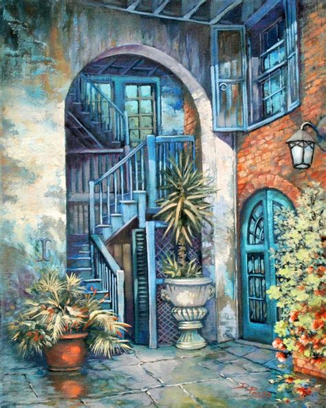 New Orleans Courtyard Painting Historic Brulatour Courtyard - Etsy Canada