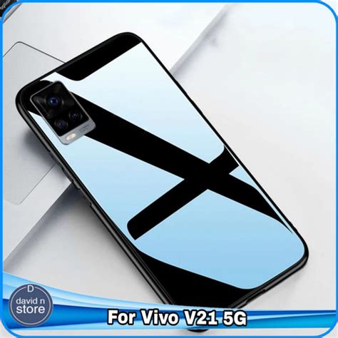 Jual Casing Vivo V21 V 21 5G Hard Soft Case Glass Mirror Slim Back