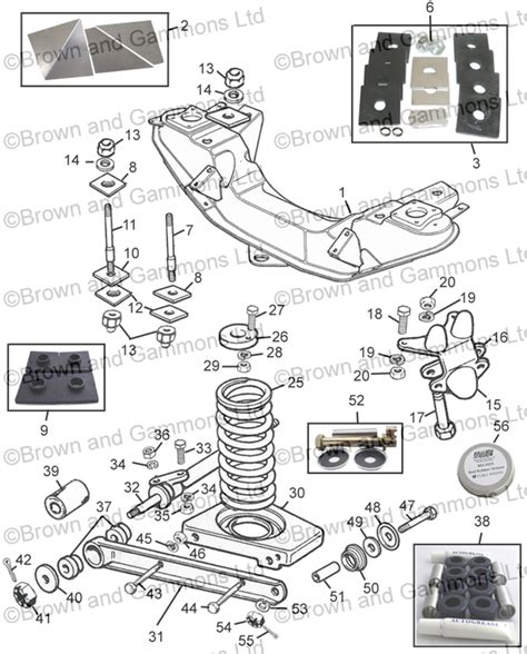 Front Suspension Cross Member And Springs Brown And Gammons