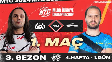 Mtc Türkiye Şampiyonası 3 Sezon 4 Hafta 1 Gün 3 Seri 1 Maç