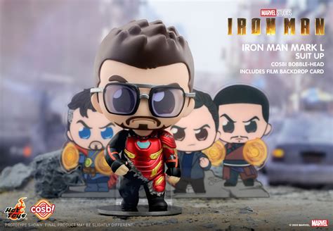 Momentos marcantes do Homem de Ferro são reunidos numa coleção Cosbi Bobble Head da Hot Toys