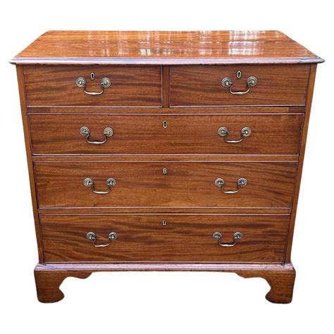 19th Century George III Mahogany Chest Of Drawers For Sale At 1stDibs