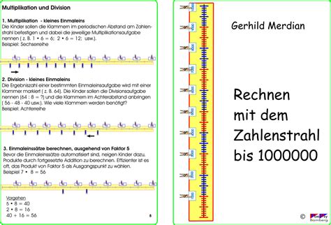 Zahlenstrahl Bis Zur Million Paepsy Verlag