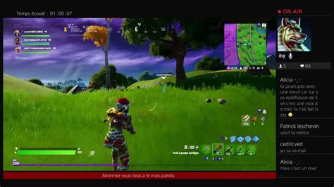 Live Fortnite Fr Venez Fille Et Garcon Venez Parler Venez Jouer