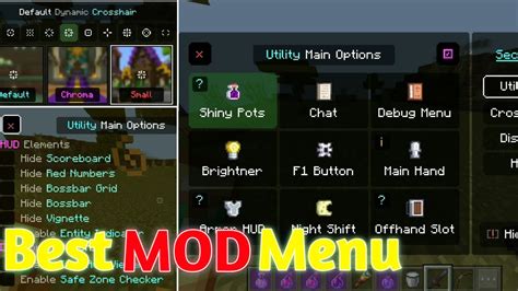 Mcpe Best Mod Menu Pack Mc Bedrock Mod Menu Ui Pack Out Of Limit