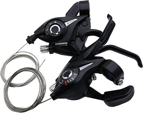 Shimano St Ef51 3x7 Speed Shifter Mtb Bike Brake Lever Combo With Inner Shift Cables Black 1