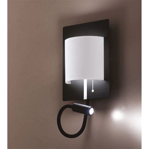 Luce Design LED Wandleuchte Pop 2 flammig Schwarz Weiß 18 cm x 16 cm