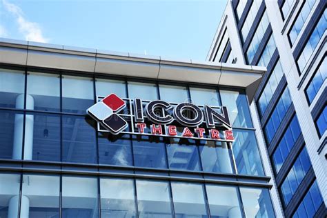 Icon Theatre Sign In Tysons Corner Fairfax County Va Editorial Image