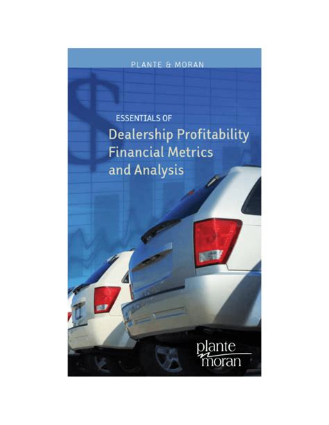 Dealership Profitability Financial Metrics And Analysis