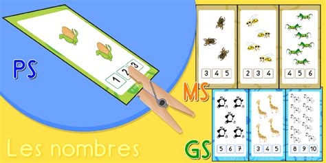 Apprendre Les Nombres D Nombrement Maternelle Ps Ms Gs