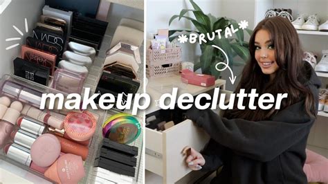 Decluttering My Makeup Collection Youtube