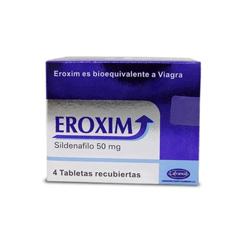 EROXIM 50 MG CAJA X 4 TABLETAS RECUBIERTAS Droguería Más Salud