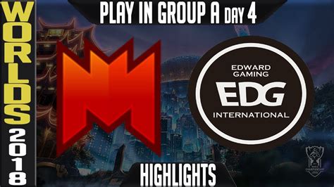 INF Vs EDG Highlights Worlds 2018 Play In Day 4 Group A Infinity