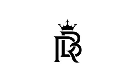 Design De Logotipo De Roupas Rb Vetor Premium