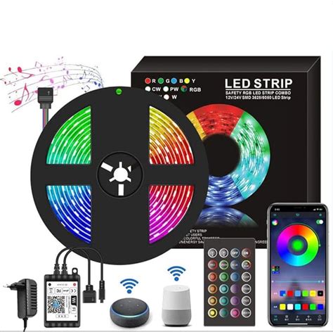 Ruban Led M Imperm Able Wifi Alexa Google Assistant Connect Bande