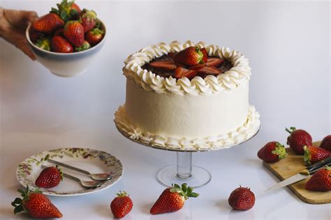 Tarta De Fresas Con Nata