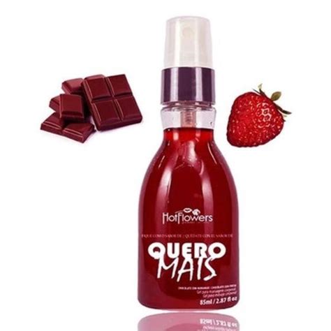 Gel Para Massagem Comestível Chocolate E Morango Quero Mais Hot Abuse Gel para Sexo