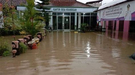 5 Kecamatan Di Purworejo Terendam Banjir Setelah Diguyur Hujan Sejak