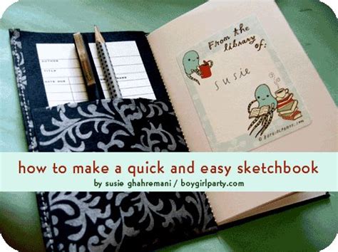 How To Make Your Own Quick Easy Sketchbook Sketch Book Diy Book