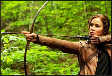 Jennifer Lawrence Archery Training For The Hunger Games