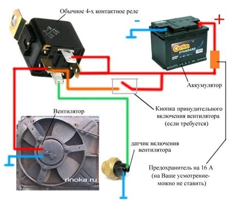 Кнопка вентилятора, датчик, схема подключения вентилятора. — ГАЗ 31105 ...