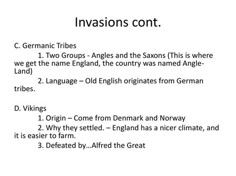 Early English History Ppt Download