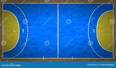 Handball Court stock illustration. Illustration of perspective - 36731412