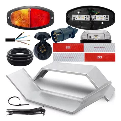 Kit Instala O El Trica Lanterna Carretinha Reboque Led Cano Frete Gr Tis