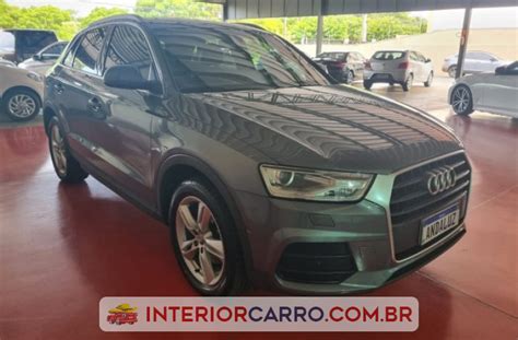 Audi Q3 1 4 Tfsi Flex Prestige S Tronic Cinza Flex 2019 Usado Interior Carro