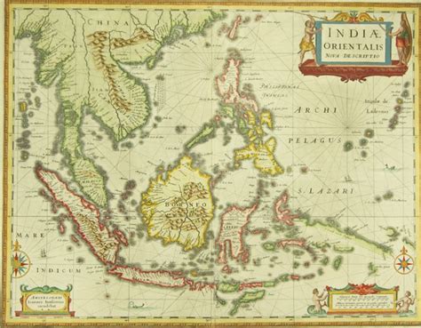 Asia, Map - Indonesia / Philippines / Vietnam / Malaysia / - Catawiki