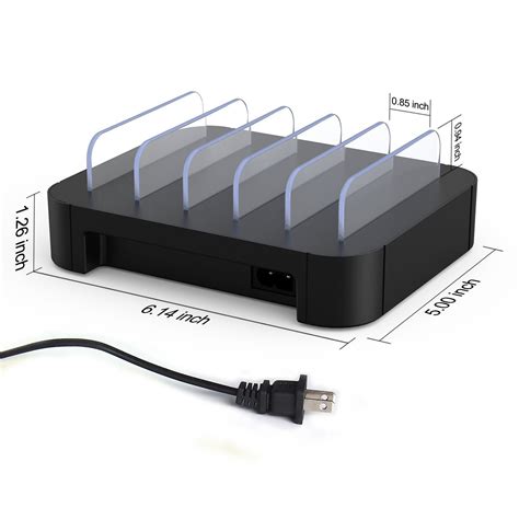 Phone Charging Station 5 Port Hub Dock For Iphone Ipad