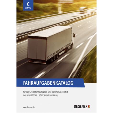 Fahraufgabenkatalog Klasse C Mobil Verlag Individuell Preiswert