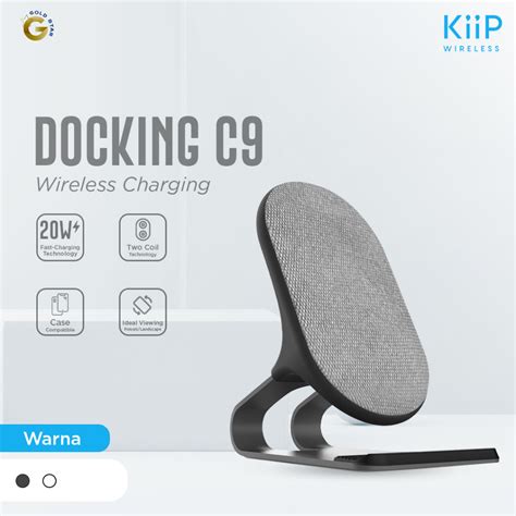 Jual KiiP Wireless Charger C9 Charger Docking 20W Fast Charging